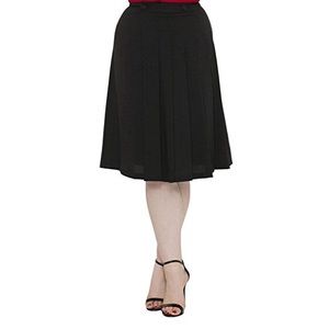 Voodoo Vixen Pinup Pleated Swing Skirt L